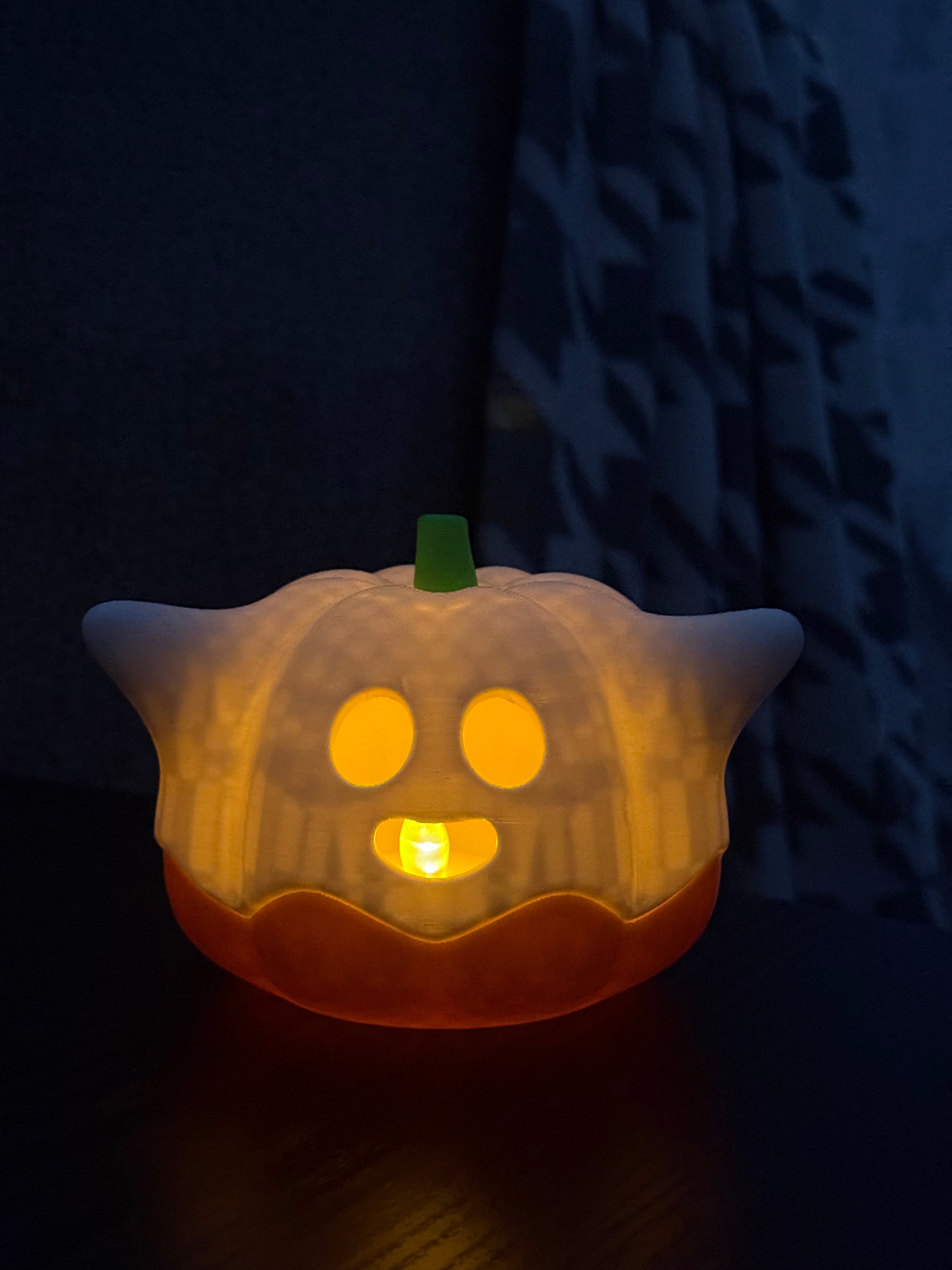 Cute Pumpkin Tea Light Ghost